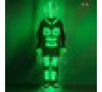 Multicolor change led suit costume for dance with helmet-gloves,shoes cover